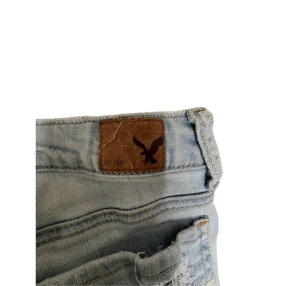 American Eagle Super Distressed Light Wash Skinny Jeans - Picture 6 of 8